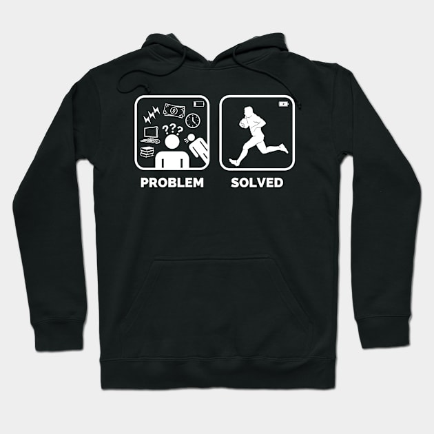 Problem solved Rugby Funny Meme Hoodie by Lottz_Design 